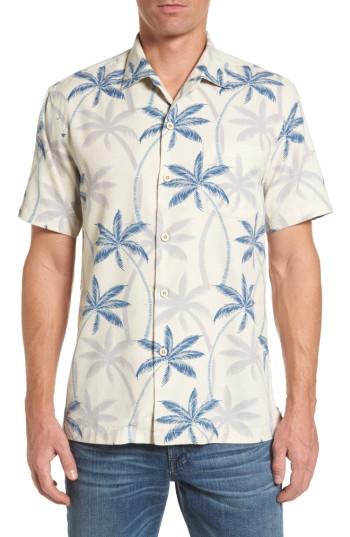 Men's Tommy Bahama Palmas Palooza Woven Shirt, Size - White