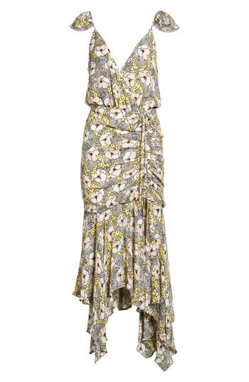 Women's Veronica Beard Martine Floral Print Dress - Yellow