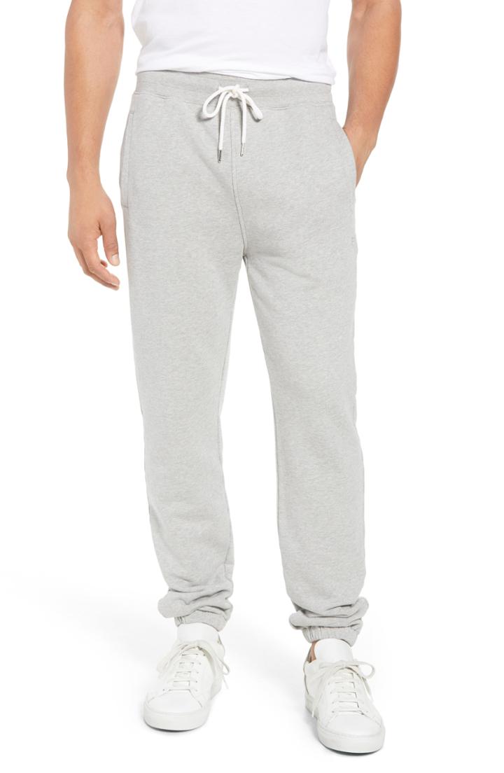 Men's Frame Cotton Fit Sweatpants, Size Large - Grey