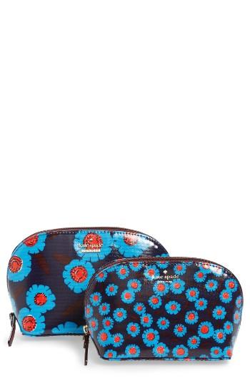 Kate Spade New York Tangier Floral Set Of 2 Cosmetic Cases
