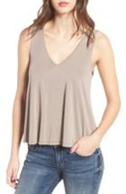 Women's Bp. V-neck Swing Tank, Size - Brown