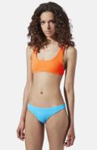 Women's Ashish X Topshop Fluro Racerback Bikini (10-12 Us) - Red