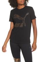 Women's Puma Kiss Arctica Logo Tee - Black