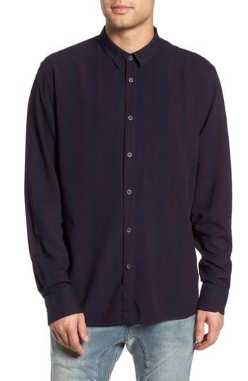 Men's Zanerobe Striped Long Sleeve Shirt - Blue