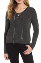 Women's Free People Marshmallow Stripe Half Zip Sweater