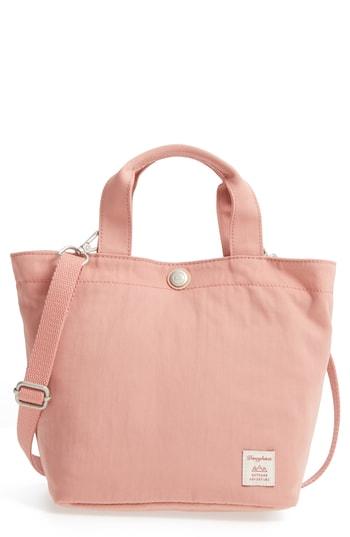 Doughnut Pocketote Water Repellent Nylon Tote - Pink