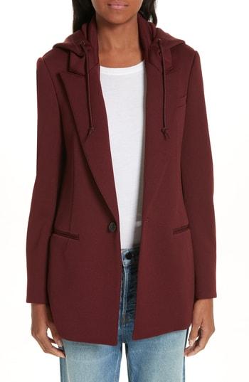 Women's Undercover Hoodie Blazer - Purple