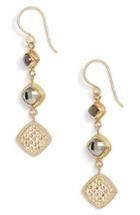 Women's Anna Beck Grey Sapphire & Pyrite Triple Drop Earrings
