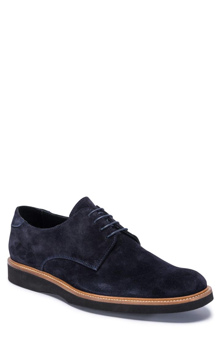 Men's Bugatchi Siena Plain Toe Derby .5 M - Blue