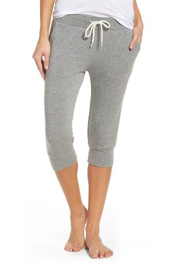 Women's Monrow Crop French Terry Sweatpants - Grey
