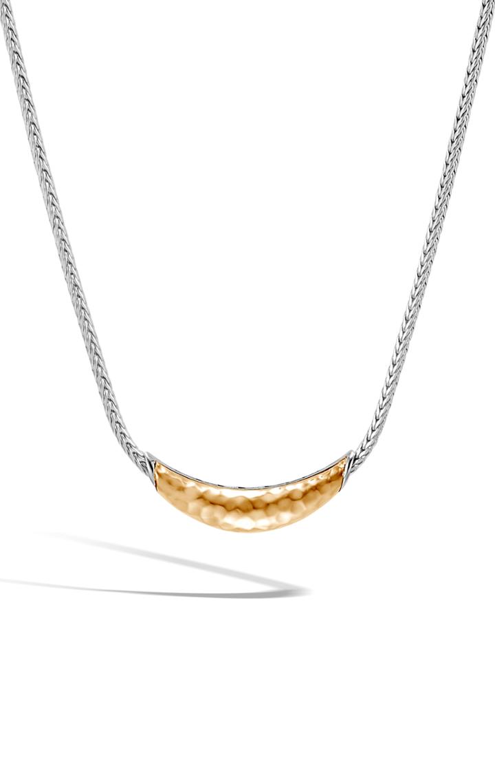 Women's John Hardy Classic Chain Hammered Station Necklace