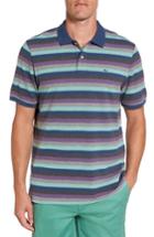 Men's Vineyard Vines Striped Polo, Size - Grey
