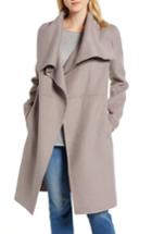 Women's Halogen Double Faced Shawl Coat - Blue