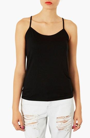 Topshop Strappy Camisole Black