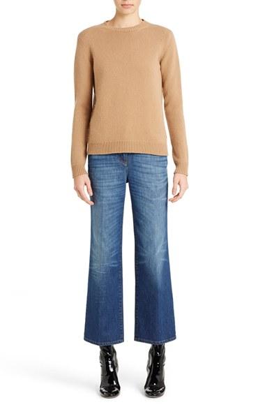 Women's Valentino Studded Crewneck Cashmere Sweater