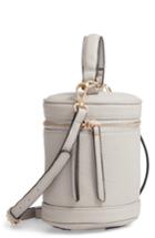 Knotty Small Faux Leather Top Handle Cylinder Bag -