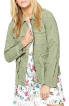 Women's Sanctuary With Honor Stretch Cotton Jacket, Size - Green