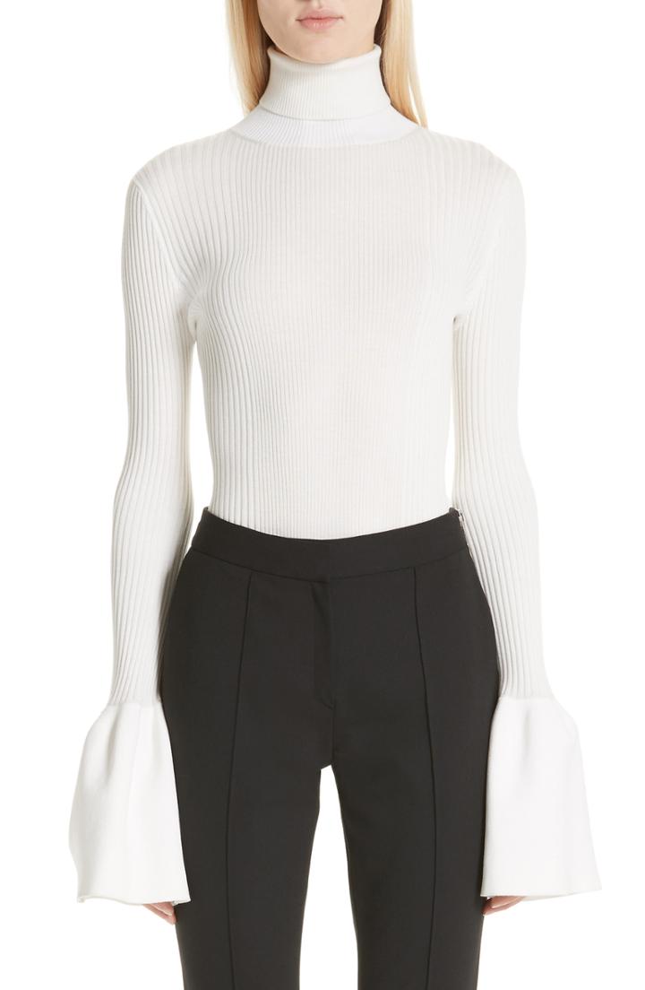 Women's Mm6 Maison Margiela Split Back Poplin Shirt Us / 38 It - White