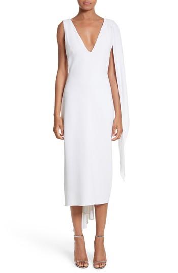Women's Cushnie Et Ochs Leta Drape Dress - White