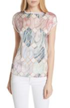 Women's Ted Baker London Relli Sea Of Clouds Tee - White