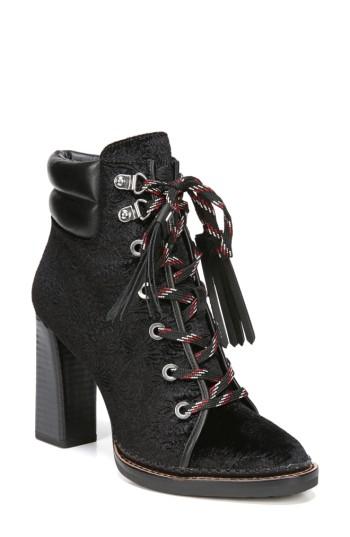 Women's Sam Edelman Sondra Lace-up Bootie M - Black