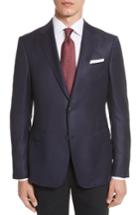 Men's Z Zegna Classic Fit Stripe Wool Sport Coat R Eu - Blue