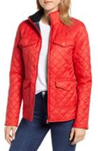 Women's Barbour Sailboat Quilted Jacket Us / 12 Uk - Red