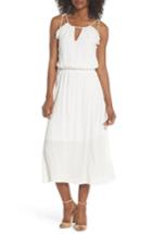 Women's Fraiche By J Ruffle Midi Dress - White