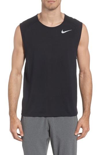 Men's Nike Tailwind Tank - Black