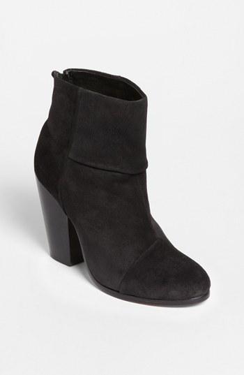 Rag & Bone 'newbury' Bootie Womens Asphalt Suede