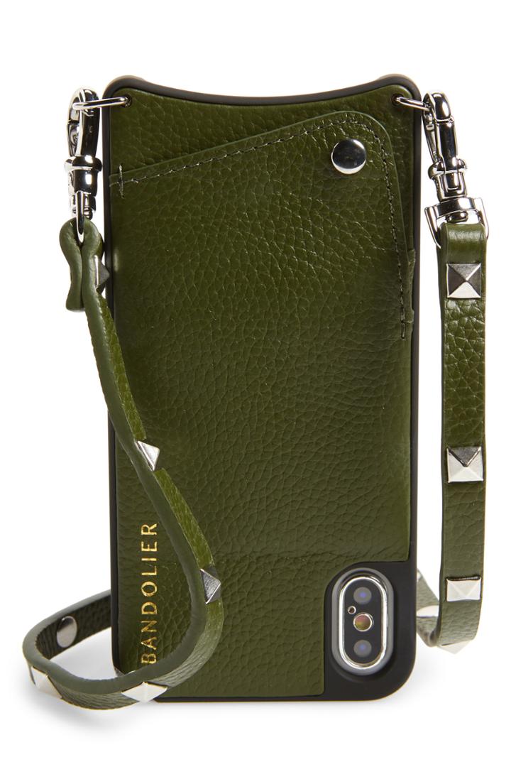 Women's Bandolier Sarah Leather Iphone X/xs Crossbody Case - Green