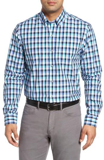 Men's Cutter & Buck Sawyer Check Non-iron Sport Shirt