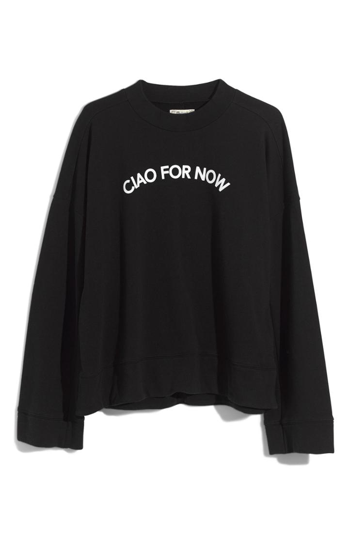 Women's Madewell Ciao For Now Mock Neck Sweatshirt - Black