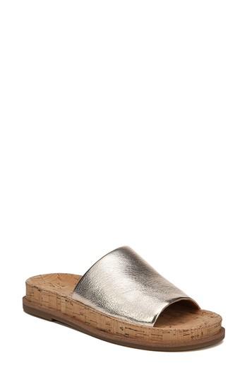 Women's Sarto By Franco Sarto Tal Slide Sandal M - Metallic