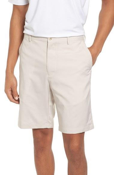Men's Peter Millar Performance Corduroy Shorts - Beige