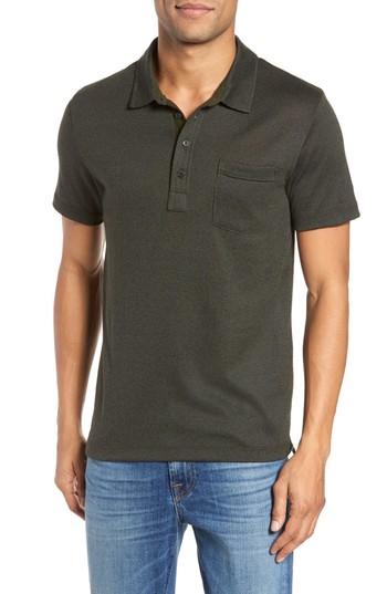 Men's Billy Reid Smith Slim Fit Polo - Green