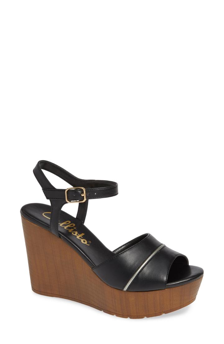 Women's Callisto Masalla Platform Wedge Sandal M - Black
