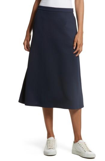 Women's Etre Cecile A-line Midi Skirt - Blue