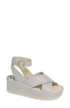Women's Fly London Bite Wedge Sandal .5-8us / 38eu - Metallic