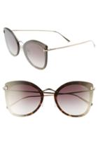 Women's Tom Ford Charolette 62mm Oversize Butterfly Sunglasses - Havana/ Rose Gold/ Gold