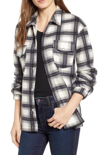 Women's Love, Fire Plaid Shirt Jacket