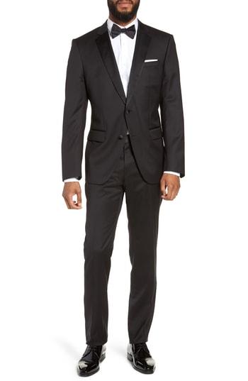 Men's Boss Halven/gentry Trim Fit Wool Tuxedo