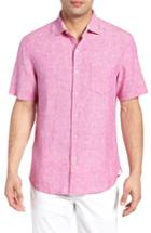 Men's Tommy Bahama Lanai Tides Linen Blend Sport Shirt - Pink