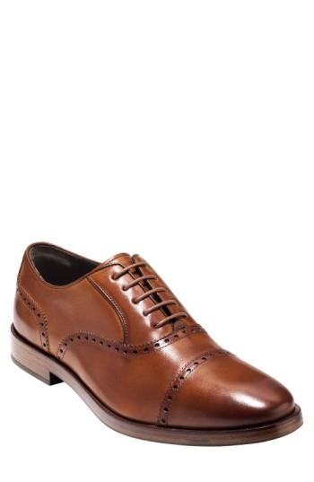 Men's Cole Haan 'hamilton' Cap Toe Oxford .5 M - Brown