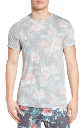 Men's Sol Angeles Palmita Floral Print T-shirt - Black