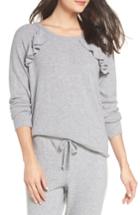Women's Chaser Love Ruffle Knit Pullover - Grey