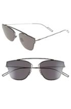 Men's Dior Homme 57mm Semi Rimless Sunglasses - Dark Ruthenium