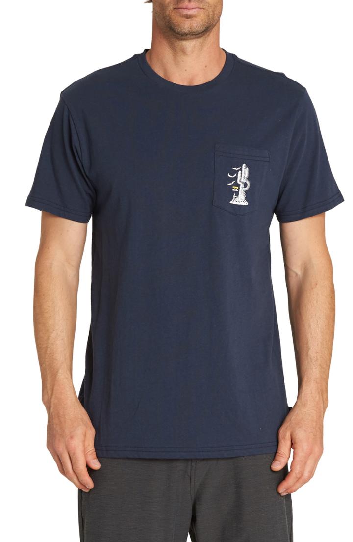 Men's Billabong High Desert Graphic Pocket T-shirt, Size - Blue