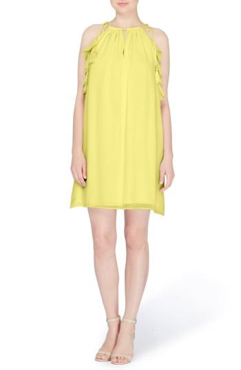Women's Catherine Catherine Malandrino Natalie Tie Shoulder Shift Dress - Yellow