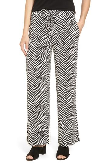Women's Chaus Zebra Print Drawstring Waist Pants